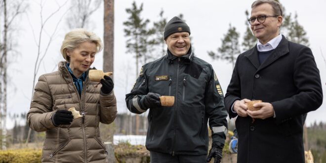 Pääministeri Orpo ja EU-komission puheenjohtaja von der Leyen vierailivat Suomen itärajalla